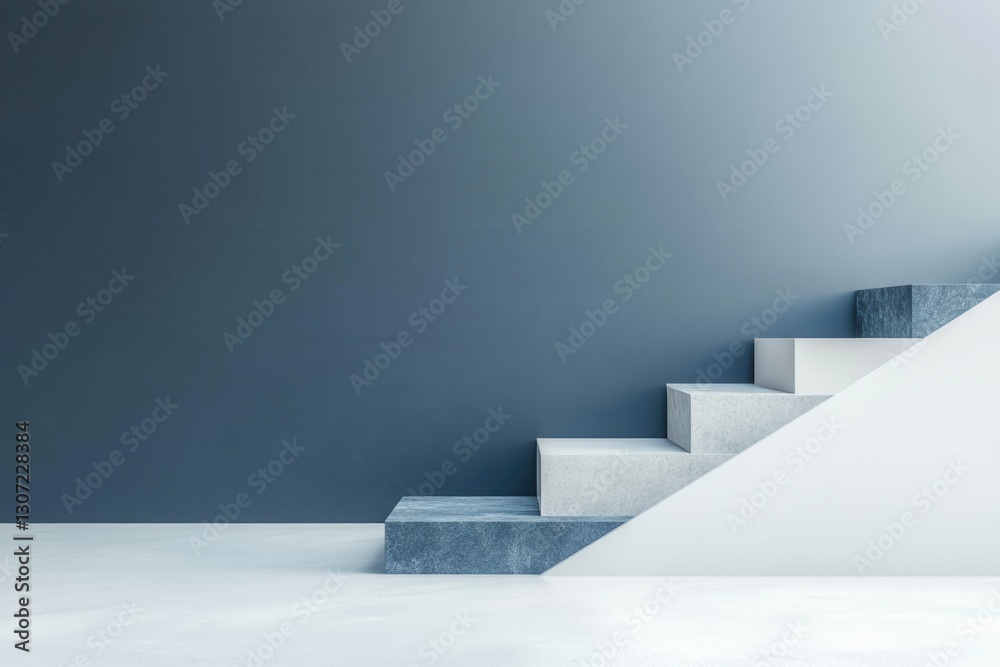 Fototapete modern minimalist design with geometric elements and a balanced composition for innovative projects 