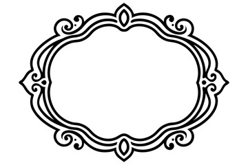Luxurious Gold Baroque Frame Vector for Royal-Themed Designs

