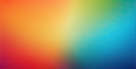 Colorful abstract gradient blending vibrant shades during daylight, created by ai generated