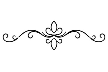 Gold Ornamental Baroque Element – Elegant Vector for Wedding and Luxury Design

