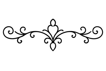 Gold Ornamental Baroque Element – Elegant Vector for Wedding and Luxury Design

