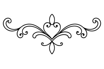 Gold Ornamental Baroque Element – Elegant Vector for Wedding and Luxury Design

