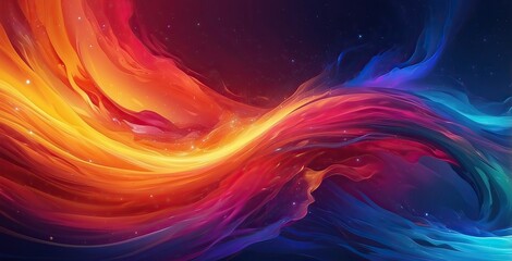 Colorful digital sound waves  background,  created by ai generated
