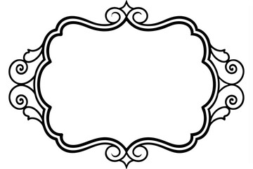 "Intricate Baroque Border Vector for Artistic and Decorative Paper Designs"


