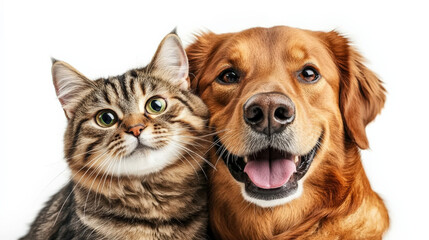 Fototapeta premium A dog and a cat together