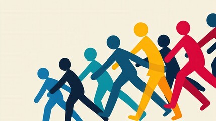 Representation of leadership aiding others' growth.