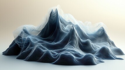 Obraz premium Abstract Mountain Range in Soft Light