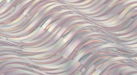 Mesmerizing Undulating Wave Pattern of Transparent Discs