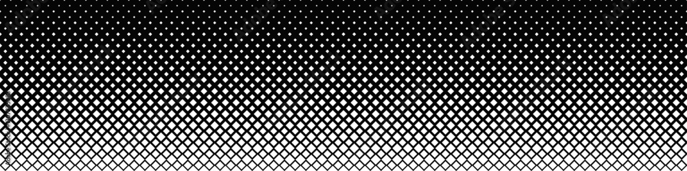 Poster wide abstract repeating square pattern background - geometric monochrome vector illustration from di