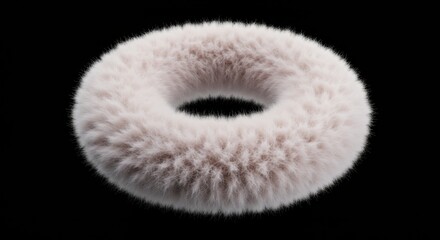 Soft, Fluffy Torus Shape Illuminated by Ambient Light