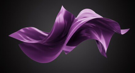 Metallic Foil Twirling in Surreal Motion