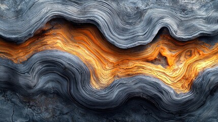 Fototapeta premium Abstract rock formations, flowing colors