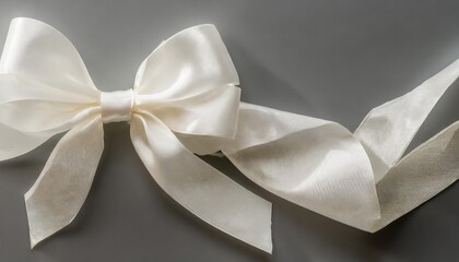 silver gift box with ribbon