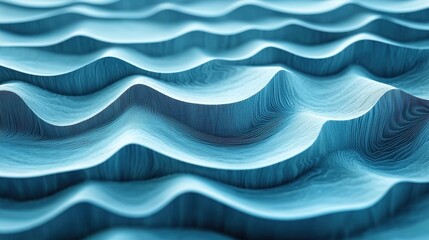 Fototapeta premium Abstract Wavy Blue Wood Texture