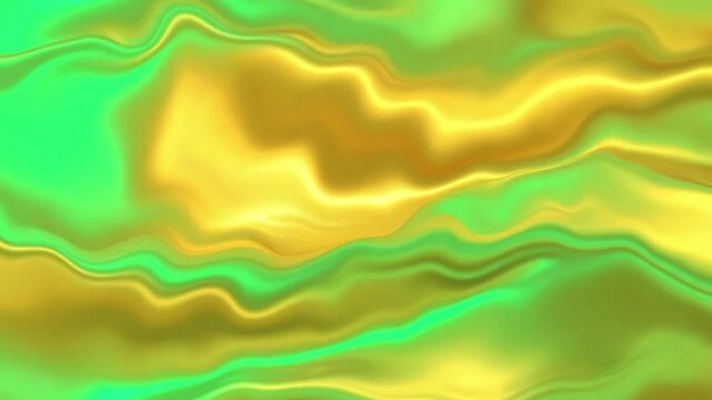 yellow green liquid moving wave background