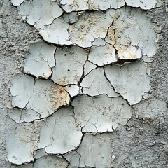 Obraz premium Cracked Paint Texture Weathered Surface Detail