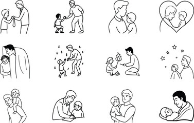 Fathers and Sons Bonding, Love, Guidance, Support, Growth, Childhood, Care, Protection, Memories, Af