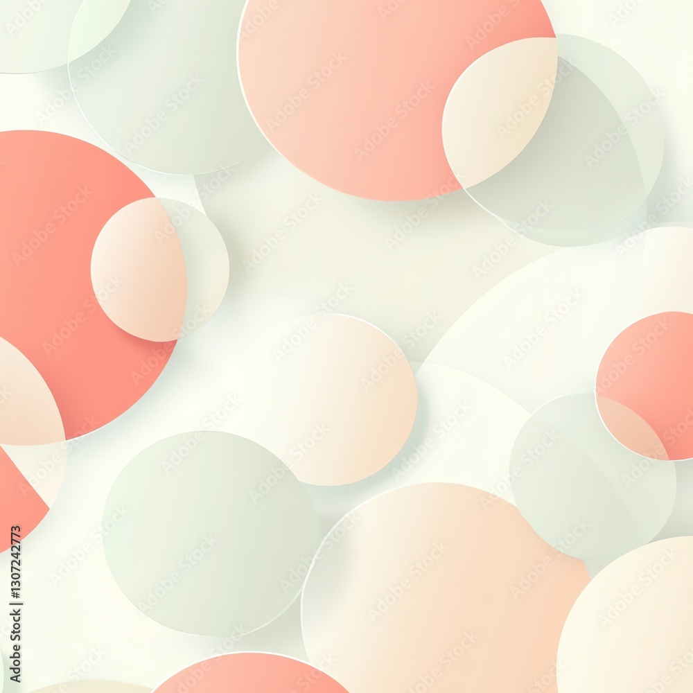 Poster clean and simple bubble texture wallpaper, soft and subtle round shapes, pastel background, minimali