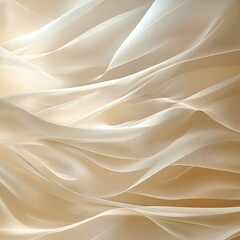 Elegant Draped Fabric, Soft Light, Beige Texture