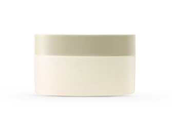 Blank Cosmetic Container for Cream, Powder isolated on White background