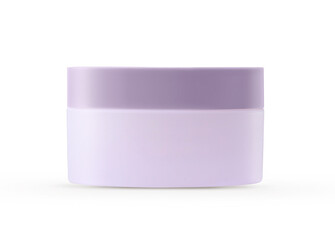 Blank Cosmetic Container for Cream, Powder isolated on White background