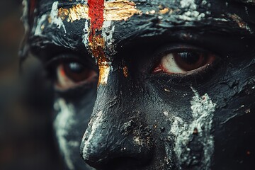 Each worshipper has ash put to their forehead in the shape of a cross. Ash Wednesday is the first day of Lent in Western Christianity. Generative Ai
