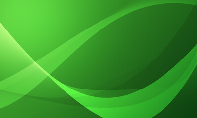 abstract green smooth lines wave curves on gradient background
