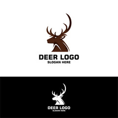Obraz premium deer head abstract logo vector