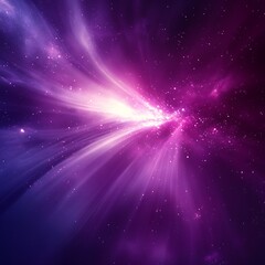 Fototapeta premium Purple Nebula Cosmic Light Burst Space Background