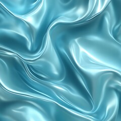Obraz premium Smooth Aqua Silk Fabric Drapery Texture