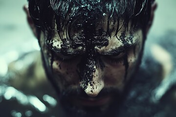 Each worshipper has ash put to their forehead in the shape of a cross. Ash Wednesday is the first day of Lent in Western Christianity. Generative Ai