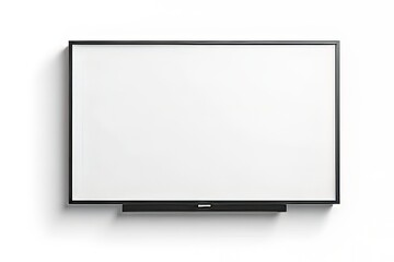 Modern Interactive Whiteboard with Black Frame and Bottom Bar