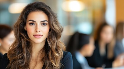 Stylish Businesswoman In A Corporate Environment