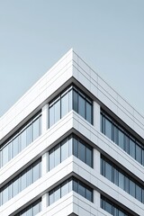 Obraz premium Striking Architectural Beauty of a Silicon Valley Technology Building