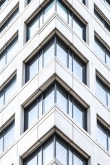 Fototapeta premium Striking Architectural Pattern in a Silicon Valley Tech Building