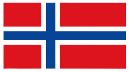 Fototapeta premium Norway flag on a red and white background