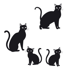 Black And White cats.