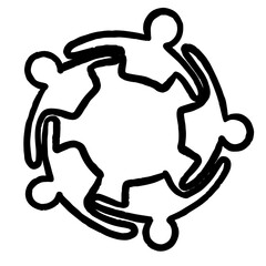 silhouette of a man running