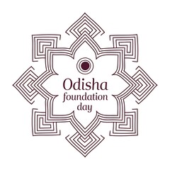 Obraz premium Odisha Foundation Day. illustration Art