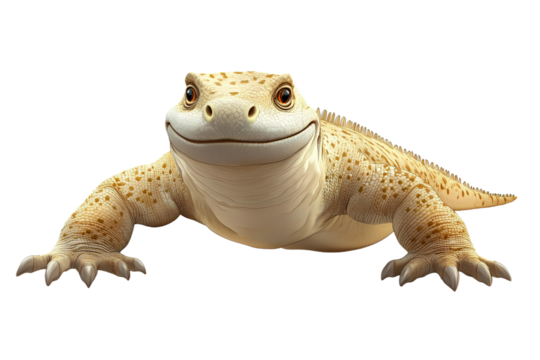 3d rendered illustration of a lizard isolated on transparent background