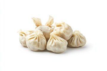 Fototapeta premium Pork dumplings isolated on white background 