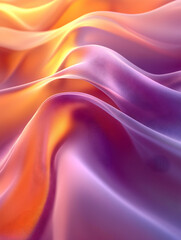 Obraz premium Abstract vibrant flowing fabric