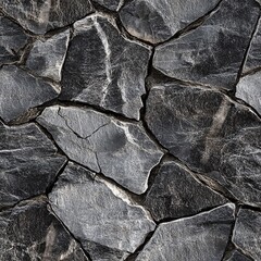 Fototapeta premium Creating a seamless pattern of realistic rough granite texture in nature