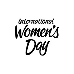 Obraz premium Elegant Black Text on Gray Background Celebrating March Eighth International Women's Day, Highlighting Empowerment and Unity