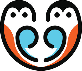 Owl vector logo with unified line design, minimalist and modern. Symbol of intelligence, insight and creativity, suitable for branding in education, technology and business.