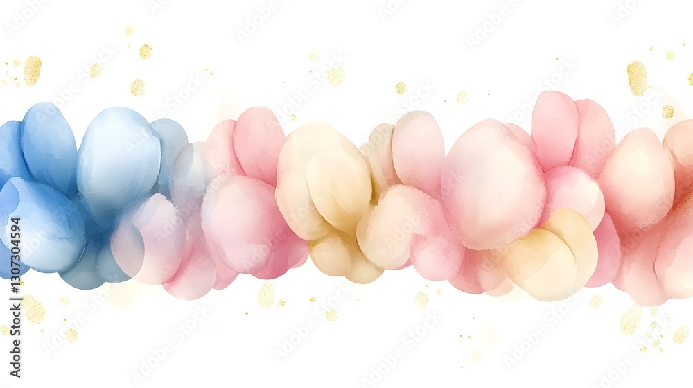 Aufkleber elegant and sophisticated abstract digital texture featuring smooth transitions of pink and blue hue