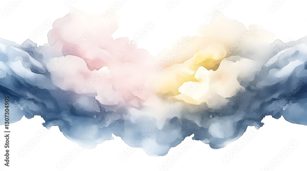 Aufkleber captivating marble style abstract pattern featuring fluid swirls of soft blue and pink hues enhanced
