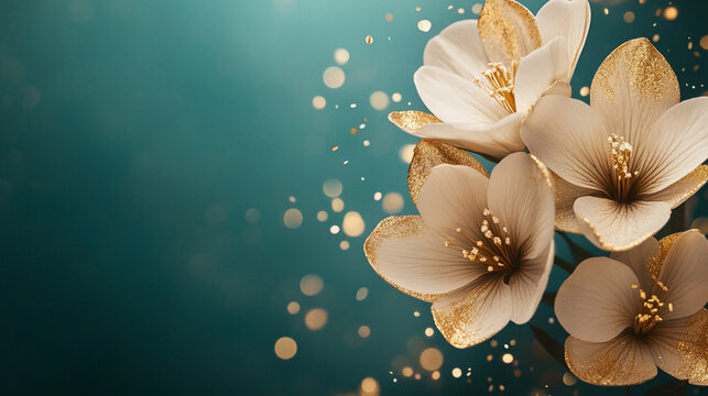 Frezje na jasnym tle, karta z miejscem na życzenia, generative ai 