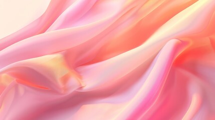 Fototapeta premium Soft Pink and Peach Fabric Drape Abstract Background