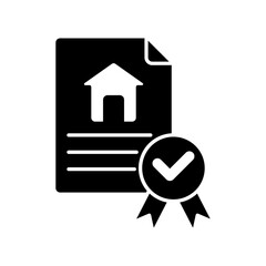 Icon a deed, isolated against a clean background.